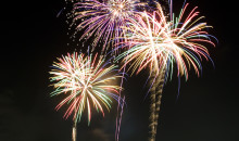 photo of a large fireworks display