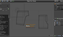 interface of the magic box design tool with a parametric underwear pattern