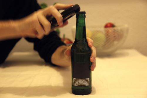 It happens to be a very handy beer opener.